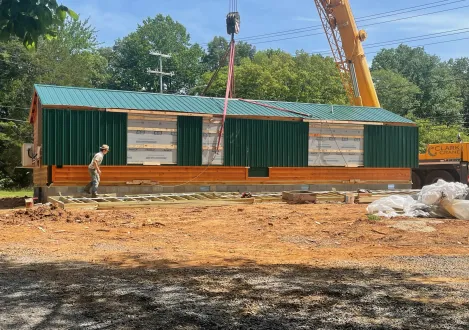 Crane moving modular