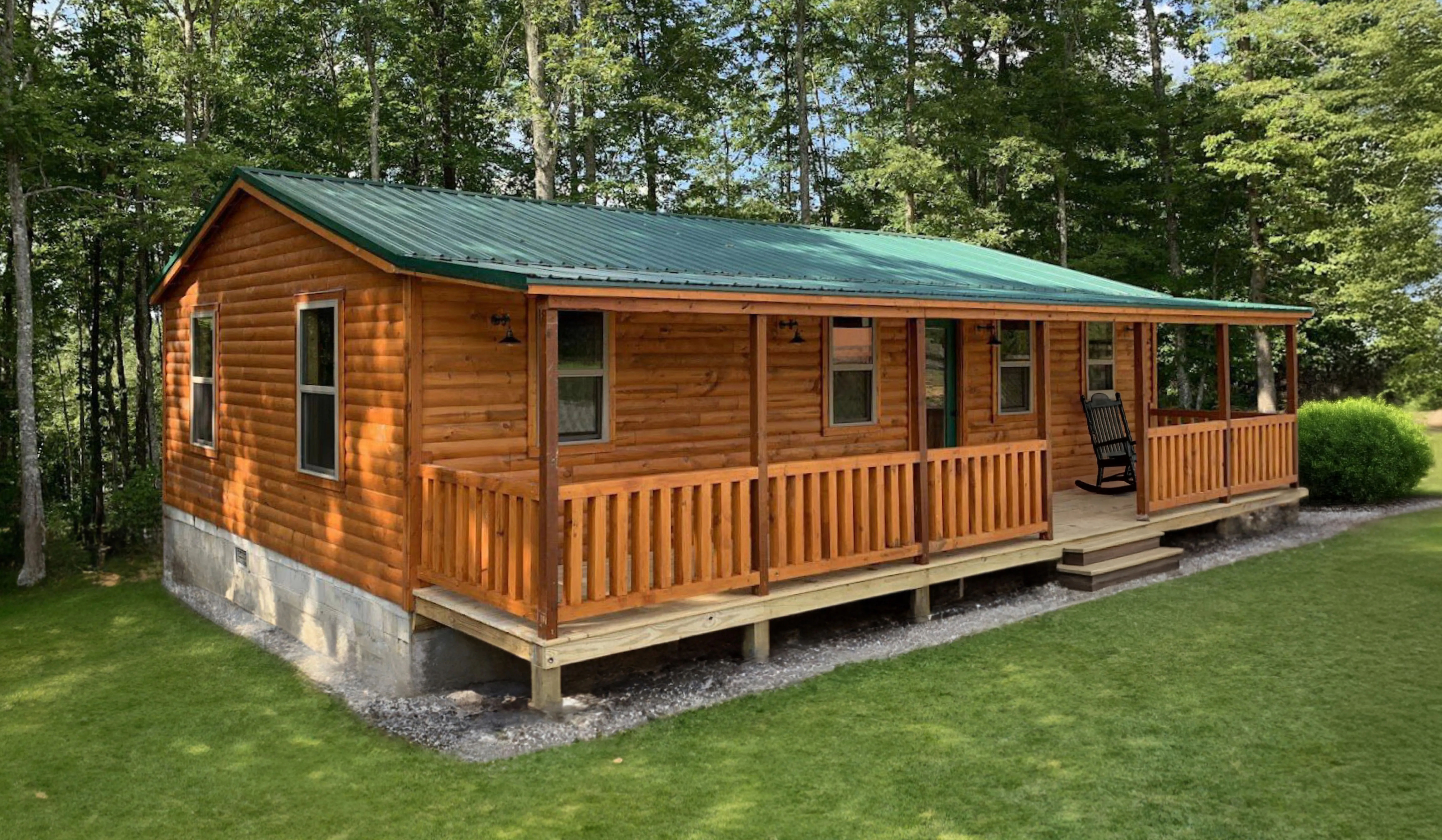 Pioneer modular home with wood siding